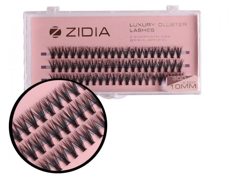 ZIDIA Cluster Lashes 30D C 0,07 (3 ленты, размер 10 мм)