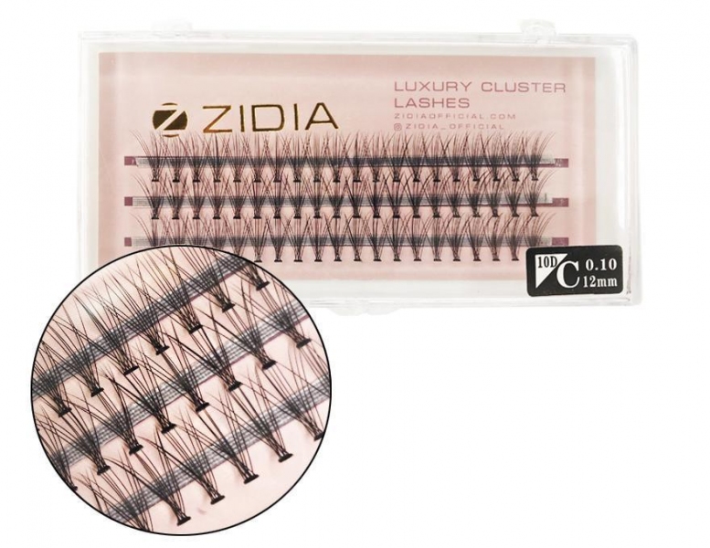 ZIDIA Cluster Lashes 10D C 0,10 (3 ленты, размер 12 мм)