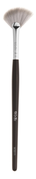 Скошенная веерная кисть для теней и хайлайтер W3011 кукурузноее волокно