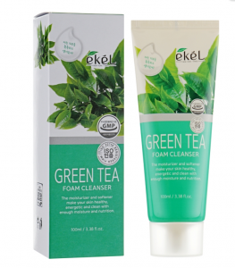 Пінка для вмивання  з кислотами для проблемної шкіри з екстрактом зеленого чаю Ekel Green Tea Foam Cleanser, 100 мл