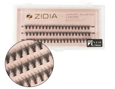 ZIDIA Cluster Lashes fish tail 12D C 0,10 (3 ленты, размер 10 мм)